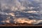 Dramatic Sunset near Dumont Dunes along Route 127 in the Mojave Desert, California