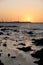 a dramatic sunset in the port of Punta del Este, Maldonado, Uruguay