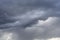 Dramatic thunderstorm clouds