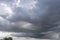 Dramatic thunderstorm clouds