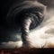 Dramatic Tornado Formation: Natures Power Unleashed