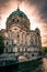 Dramatic view of the Cathedral of Berlin