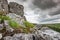 Dramatic view of glacial rocks seen atop Malham Cove in the heart of the Yorkshire Dales.