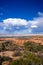 Dramatic view looking east over Grand Junction from Colorado National Monument