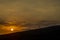 Dramatic view of windmills at sunset in Hawaii