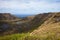 Dramatic Volcano crater near Orongo, Easter Island