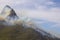 Dramatic wildfire with gale force winds on Lion`s Head Mountain, Cape Town.