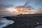 Dramatic winter sunset towards San Blas and Golf del Sur, Tenerife, Canary Islands, Spain