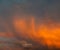 Dramatick sunset sky clouds