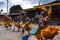 Drametsi Nga Cham masked dance , dance of the Drametsi Drummers  , Bumthang , central Bhutan