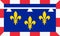 Drapeau et banniere vecteur des regions de France