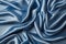 Draped satin blue fabric background