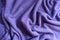 Draped violet thin simple woollen jersey fabric