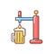 Draught beer RGB color icon