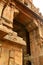 Dravidian stone architecture work in the ancient Brihadisvara Temple in Thanjavur, india.