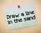 Draw a line in the sand