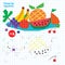 Draw by Squares Delicious Fruits Art Kid Game