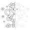 Draw symmetrically. Connect the dots picture. Tracing worksheet. Coloring Page Outline Of cartoon flower fairy with wings. Fairy