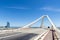 Drawbridge over the port of Barcelona, Spain