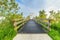 Drawbridge in paved cycle path from Meije to Nieuwkoop right through the Nieuwkoopse plassen