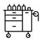 Drawer rolling icon