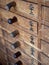 Drawers with prayers at Senso-ji temple, Tokyo, Japan