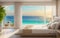 drawing bedroom seabreeze beach on sea view beach hotel luxury house and villa
