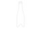 Drawing of a bottle for wine, champagne, sparkling wine in general