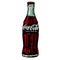 Drawing Classic bottle Of Coca-Cola on white background vector