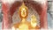 Drawing color of buddha statue