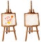 Drawing easel. Vector watercolor drawing made by hand