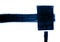 Drawing hammer with handle black lying on white background. DIY and home-repair tools. Household maintenance. Abstraction energy