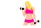 drawing illustration sports woman girl theme physical education sport healthy lifestyle