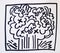 Drawing by Keith Haring crawling babies in tree