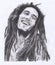 Drawing Portrait of Bob Marley