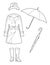 Drawing rainwear