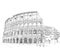 Drawing Roman Colosseum