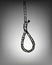 Drawing rope noose hanging