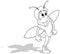 Drawing of a Standing Beetle with Outstretched Wings