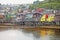 Drawing of stilt houses at Castro, Chiloe Island, Chile