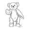 Drawing Teddy Bear with bow