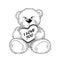 Drawing Teddy Bear with heart