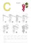 Drawing tutorial. Game for letter C. The Red Currant.