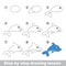 Drawing tutorial. How to draw a Dolphin