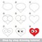 Drawing tutorial. How to draw a Heart