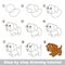 Drawing tutorial. How to draw a Little puppy