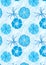 Drawn Blue Flowers Seamless Pattern_eps