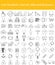 Drawn Doodle Lined Icon Set Work, Internet, Web and Business I