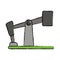 Drawn oil pump drilling petroleum industry
