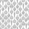 Drawn Seamless Pattern of Contour Christmas Toys on White Backdrop